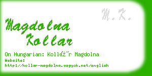 magdolna kollar business card